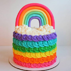 Rainbow Theme Cake