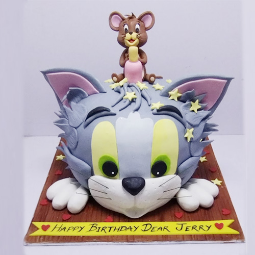 Tom and Jerry Theme Cake