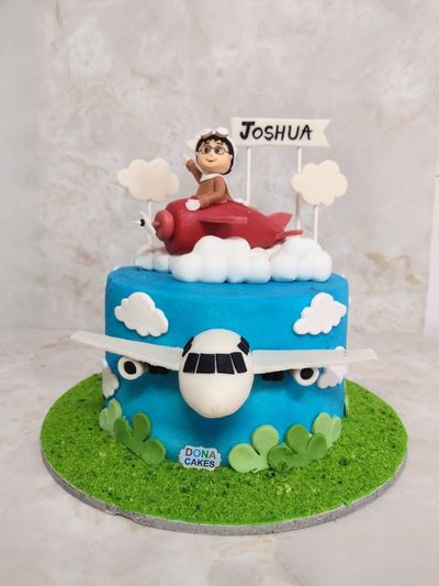 Plane Theme Birthday Cake