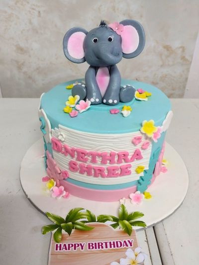 Cute Elephant Cake