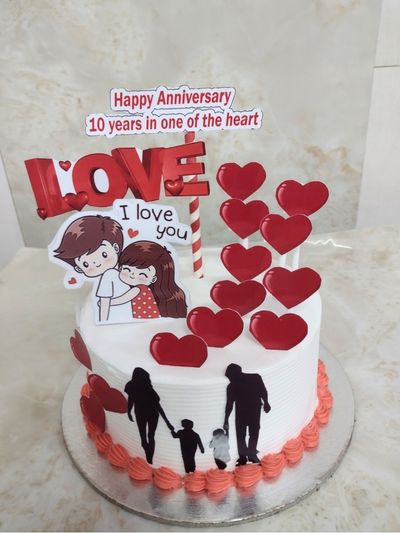 Love theme Romantic cake