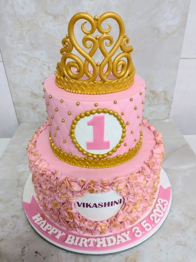 Princess Crown Tier  Cake