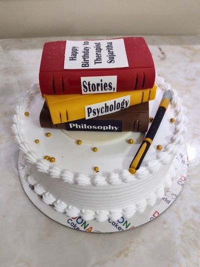 Book Theme Cake 