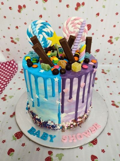 Double Celebration Birthday Drip Cake