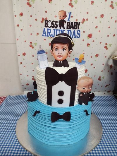 Classic Boss Baby Cream Cake