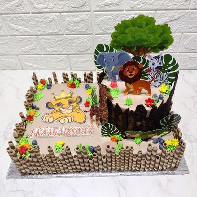 Lion King Theme Cake 