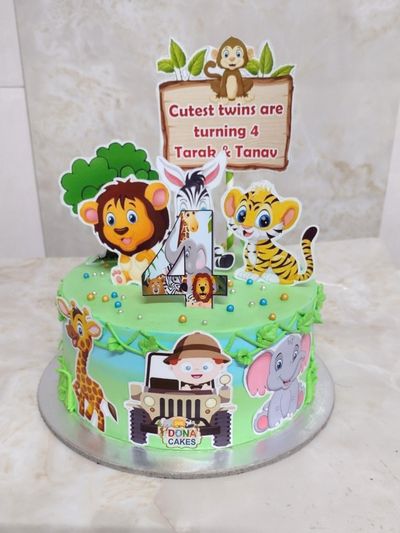 Jungle Theme Cake