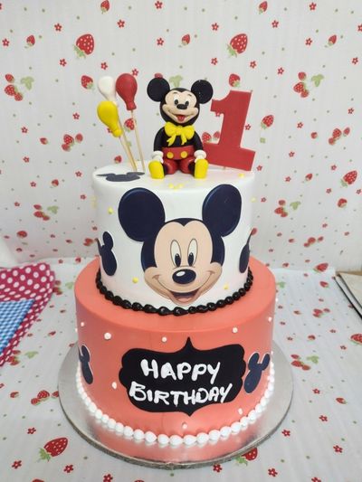 Mickey Mouse Two Tier Cake