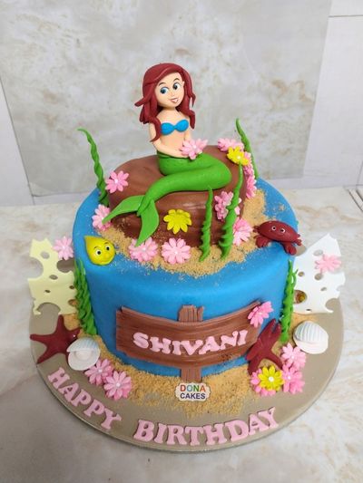 Ariel Mermaid Cake