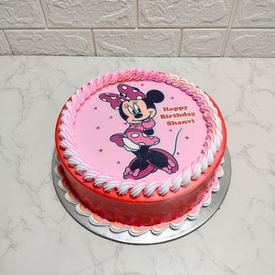 Mini Mouse Photo Cake