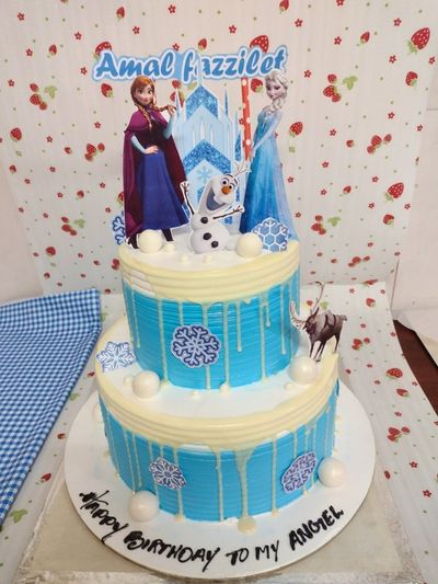 Elsa The Disney Princess Two Tier Cake