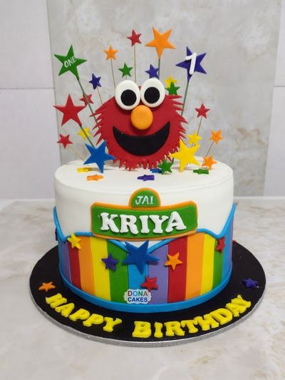 Sesame Street Elmo Cake