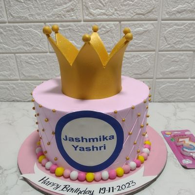 Pink Crown Cake