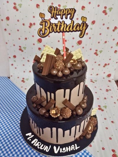 Ferrero Rocher 2 Tier Cake