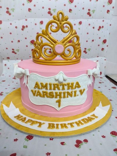 Princess Crown Birthday Cake