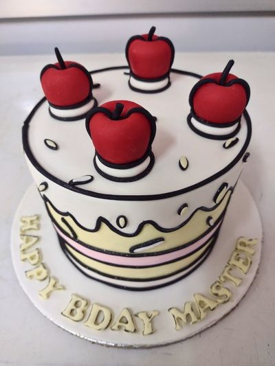 Cherry Comic Theme Cake