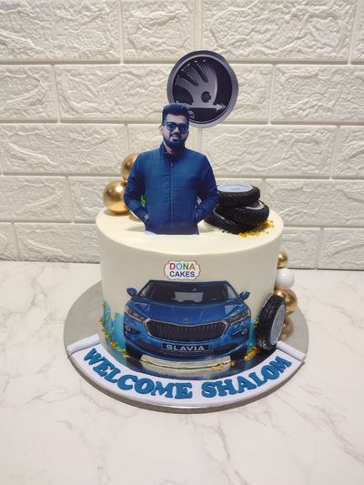 Customized car themed  cake