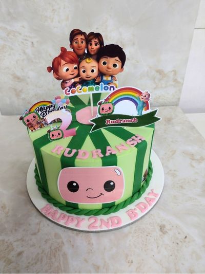 Vibrant Cocomelon Theme Cake