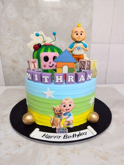 Cocomelon Semi Fondant Theme