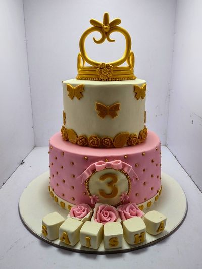 The Queen's Crown 2 tier Cake