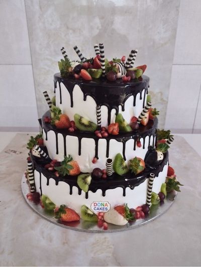 Fresh Fruits 3Tier Cake