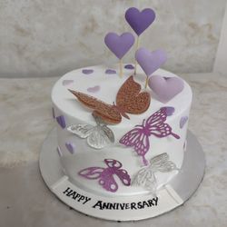 Moth Anniversary Cake