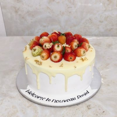 Strawberry Drip Cake