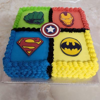 Superhero Cream Cake