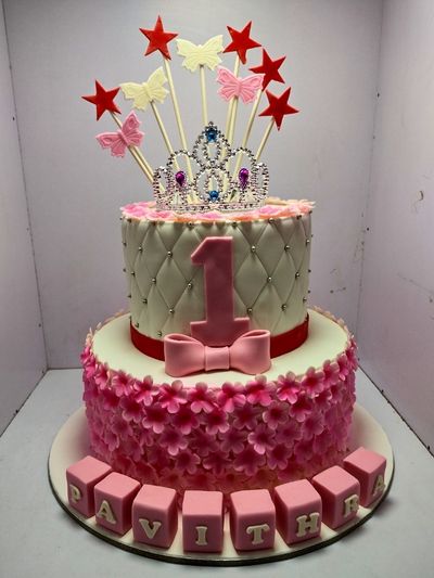 Best Pink Tiara Girls Birthday Cake