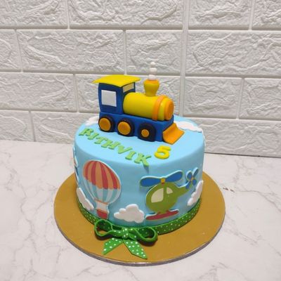 Transport Theme Cake