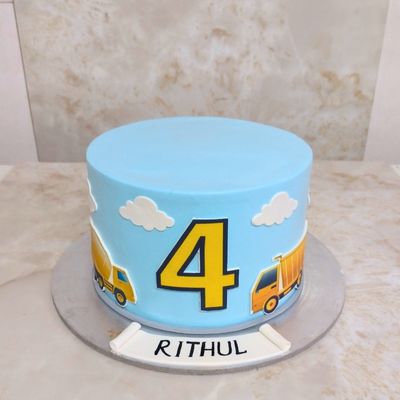 Construction Theme Cake