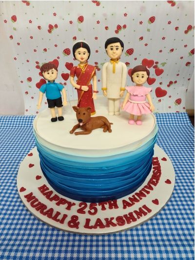 Lovely Family Theme Cake 