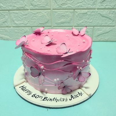 Ruddy Butterfly Theme Cake