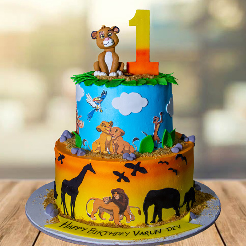 Young Simba The Lion King Cake Topper by Cake Craft Company
