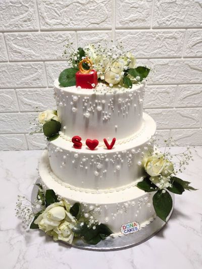 Anniversary Special Three tier Cake