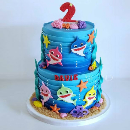 Fish-themed cake | Tickle Me Pink Cakes