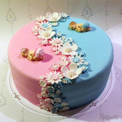 Baby Ellie - Elephant Baby Shower Cake • Baby Shower • Creme Maison Bakery  Singapore