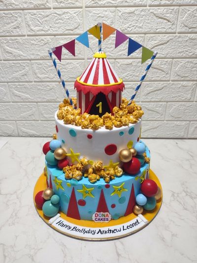 carnival theme cake