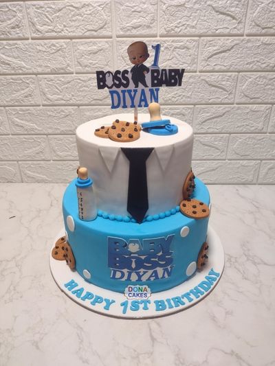 Boss Baby Theme Cake