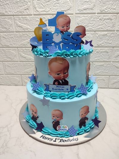 Boss Baby Theme Cake