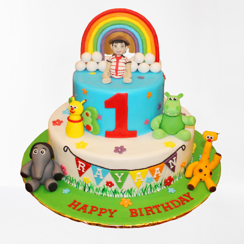 1St Month Birthday Cake | bakehoney.com