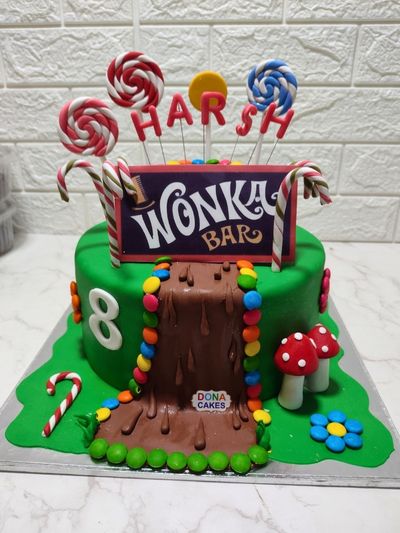 Wonka Bar Candy Cake