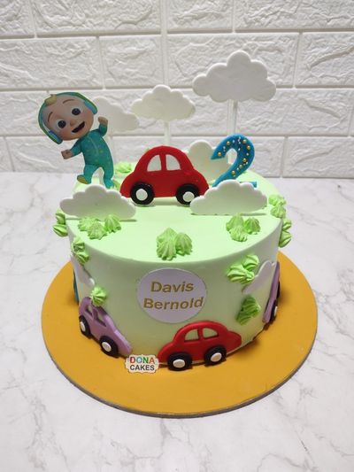 Car theme Cake