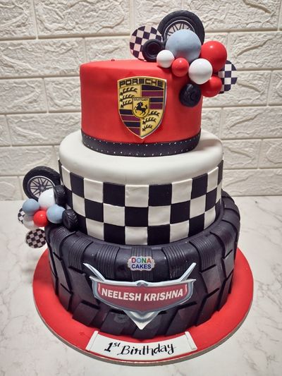 Ferrari Tier Theme Cake