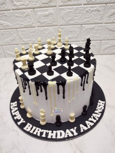 Chess Theme Cake