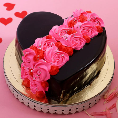 Send Cake with roses and greeting card Online | Free Delivery | Gift Jaipur