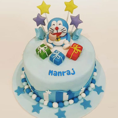 Doraemon  Fondant Theme Cake