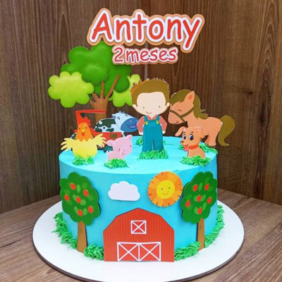 Farm Theme Cake