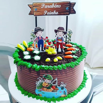 Farm Theme Cake