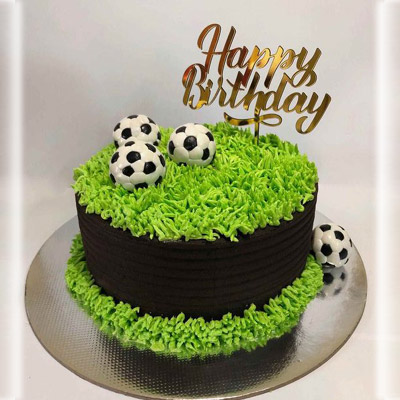 Football theme cake